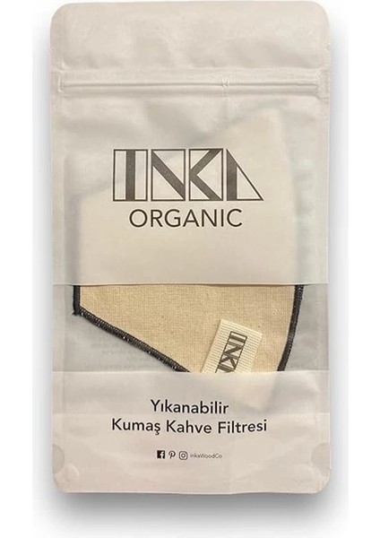 Yıkanabilir Kumaş Organik Kahve Filtresi | 3 Adet No:2 |%100 Pamuk Ham Bez Kahve Filtresi fırsatları