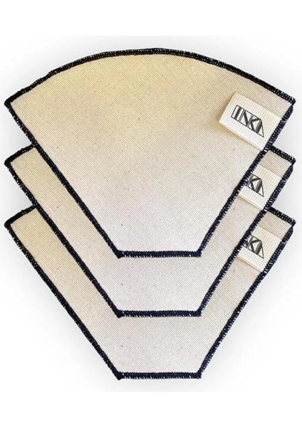 Yıkanabilir Kumaş Organik Kahve Filtresi | 3 Adet No:2 |%100 Pamuk Ham Bez Kahve Filtresi indirimleri