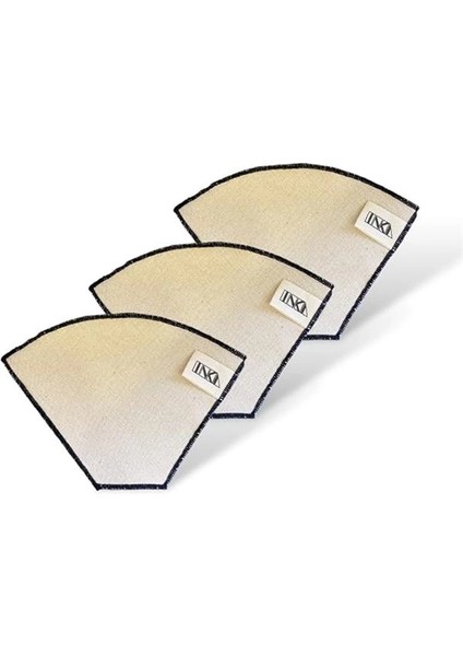 Yıkanabilir Kumaş Organik Kahve Filtresi | 3 Adet No:2 |%100 Pamuk Ham Bez Kahve Filtresi