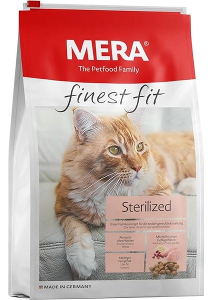 Finest Fit Kısırlaştırılmış Kedi Maması 10 Kilogram
