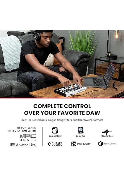 Mpk Mini Mk3 - USB Mıdı Klavye Controller, 25 Mini Tuş, Arkadan Aydınlatmalı 8 fiyatları