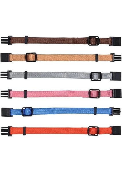 Yavru Köpek Tasması M-L 22-35CM / Çeşitli Renklerde 6 Adet