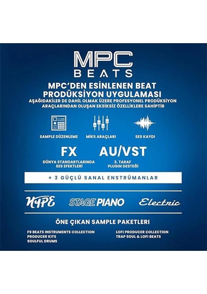 Lpd8 - USB Mıdı Controller Mac ve Pc Için Duyarlı 8 Mpc Bateri Pedi, Atanabilir 8