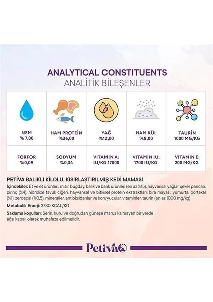 Kısırlaştırılmış Yetişkin Kediler Için Balık Etli Kuru Kedi Maması (500 Gram, Balık)