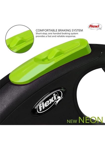 Flexi New Neon S Beden Yeşil 5mt Şerit Tasma indirimleri