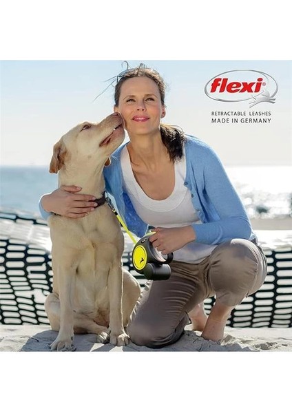 Flexi New Neon S Beden Yeşil 5mt Şerit Tasma