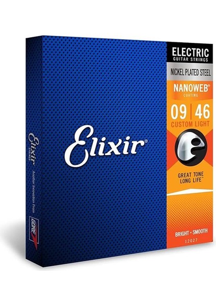 12027 Nanoweb Custom Light Elektro Gitar Teli (9-46)