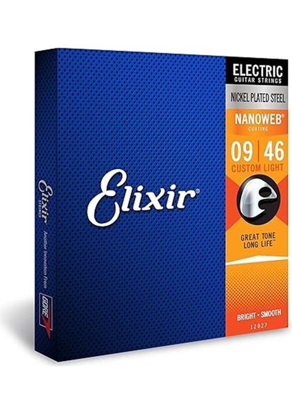 12027 Nanoweb Custom Light Elektro Gitar Teli (9-46)