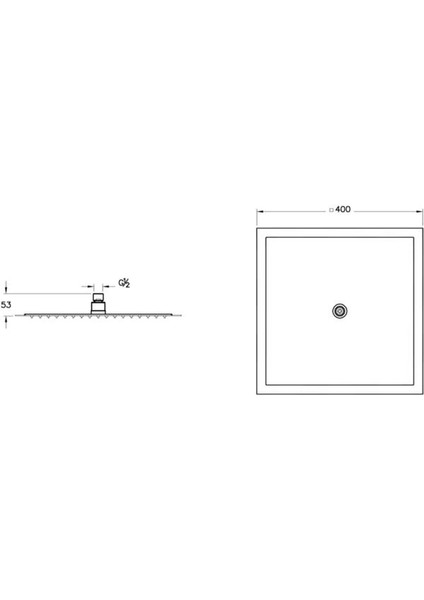 Lite Ls A45645 Duş Başlığı 400 mm Krom fiyatları