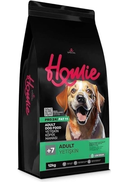 Düşük Tahıllı 7 Yaş Yetişkin Köpek Maması 12 kg