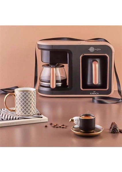 Hatır Plus 2 In 1 Kahve Makinesi, Türk Kahvesi Makinesi, Filtre Kahve Makinesi, Rosie Brown fiyatları