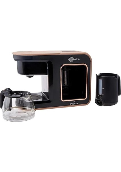 Hatır Plus 2 In 1 Kahve Makinesi, Türk Kahvesi Makinesi, Filtre Kahve Makinesi, Rosie Brown modelleri