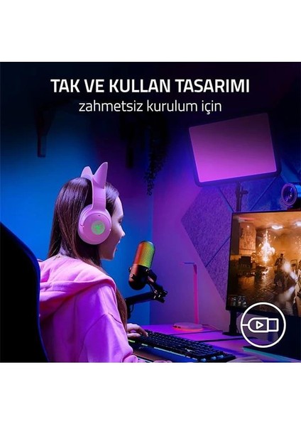 Seiren V3 Chroma - Dokunarak Sessize Alma Özellikli Rgb USB Mikrofon (Yayın ve Oyun Reaktif