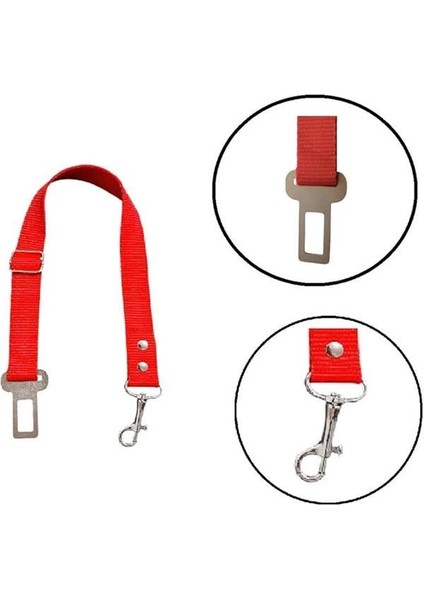 Köpek,kedi Araç Emniyet Kemeri Tasması (Kırmızı) fırsatları