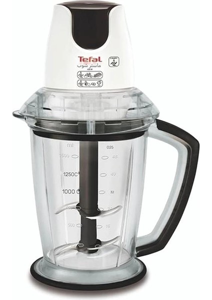 Masterchop Powelix Maxi 4 Bıçaklı 500 Watt Doğrayıcı Rondo - Beyaz