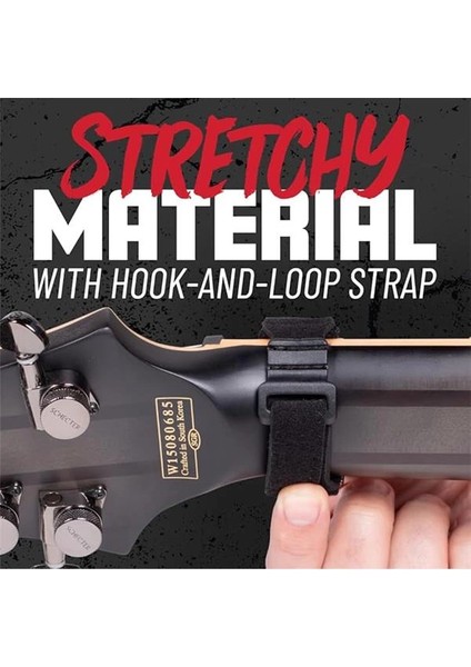 Kılıflar Gitar Perdesi Sessiz ve Yaylı Sönümleyici Büyük (Gtr-Fretmutelg-1bk) fırsatları