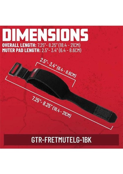 Kılıflar Gitar Perdesi Sessiz ve Yaylı Sönümleyici Büyük (Gtr-Fretmutelg-1bk) indirimleri