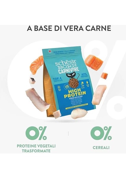 Born Carnivore Somonlu ve Ringa Balıklı Yetişkin Kedi Maması 1,25KG indirimleri