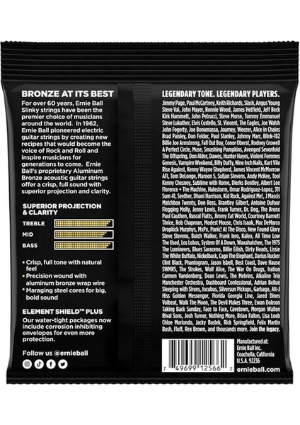 Orta Hafif Alüminyum Bronz Akustik Gitar Telleri, Ölçü 12-54 fiyatları