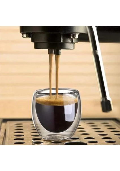 Çift Katmanlı 2'li Espresso Cam Bardak Seti 80 ml fiyatları
