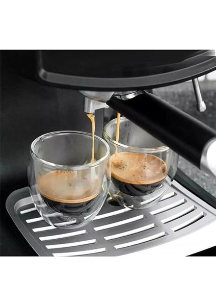 Çift Katmanlı 2'li Espresso Cam Bardak Seti 80 ml modelleri