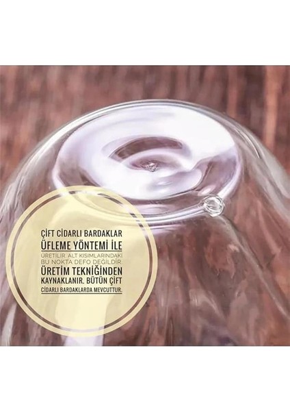 Çift Katmanlı 2'li Espresso Cam Bardak Seti 80 ml fırsatları