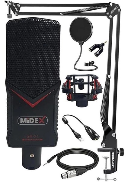 Gmx-1st Condenser Stüdyo Mikrofonu Pc ve Telefon (Stand ve Filtreli) fiyatları