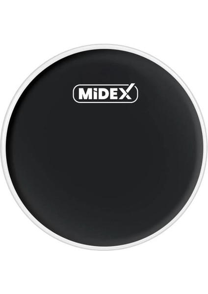 Midex Dr-8bk Siyah Renk 8 Inç Bateri Davul Tom Derisi Drumhead 8'' Inch (20.32 Cm)