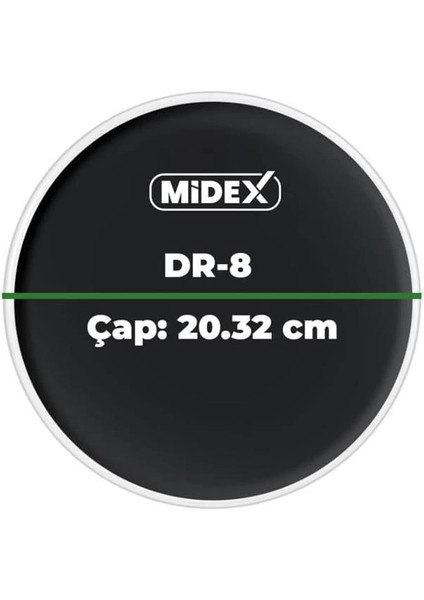 Midex Dr-8bk Siyah Renk 8 Inç Bateri Davul Tom Derisi Drumhead 8'' Inch (20.32 Cm) modelleri