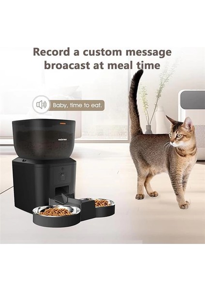 QQ025-DUAL Kameralı Akıllı Kedi Köpek Otomatik Mama Kabı, App Uzaktan Kontrol, Sesle modelleri