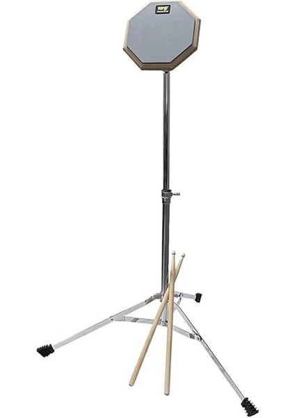 Midex DD-139 Profesyonel Bateri Davul Çalışma Pedi Seti Drum Practice Pad (Stand ve Çanta Ile)