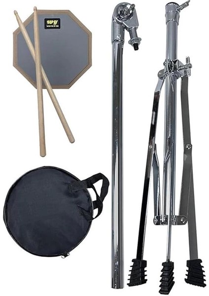 Midex DD-139 Profesyonel Bateri Davul Çalışma Pedi Seti Drum Practice Pad (Stand ve Çanta Ile) modelleri
