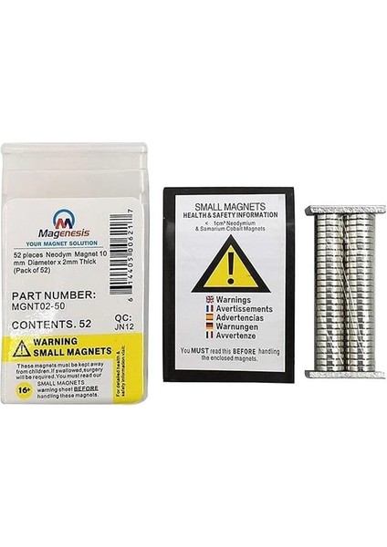 Neodimyum Mıknatıs DISK10X2 mm 52 Adet Mini Mıknatıs Son Derece Güçlü, Yaklaşık 2 kg indirimleri