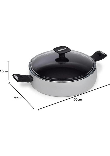 Tava 28 cm + Kapak Mammola Indüksiyon