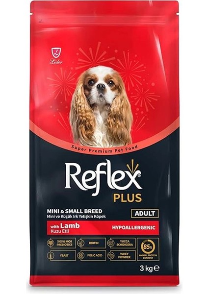 Plus Kuzu Etli Mini ve Küçük Irk Yetişkin Köpek Maması 3 kg fiyatları