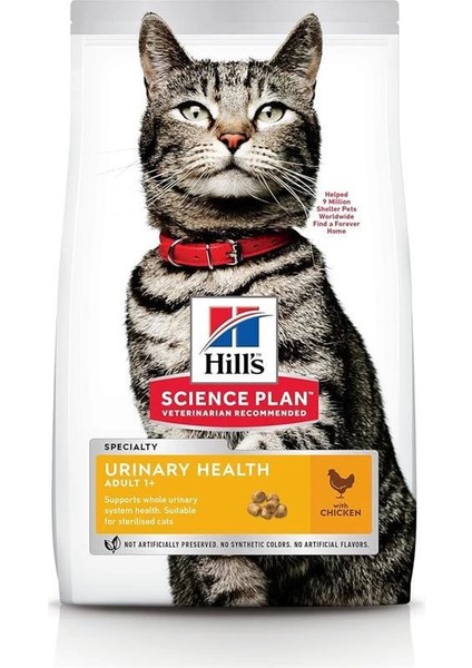 Hill's Scıence Plan Üriner Sağlık +1 Yetişkin Tavuklu Kedi Maması 1.5 kg