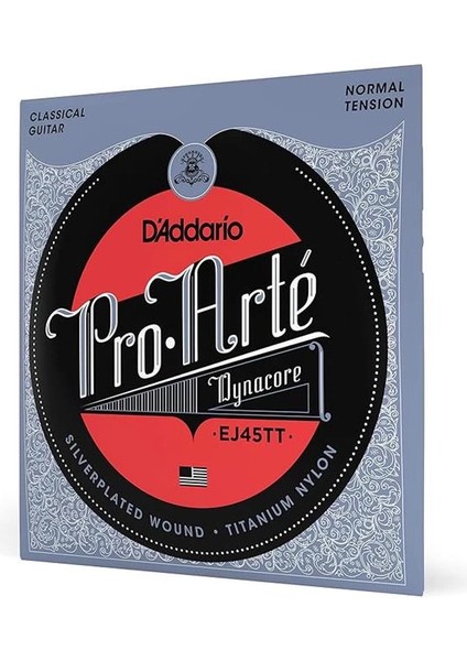 D'addario EJ45TT Klasik Gitar Tel Seti, Pro-Arte,dynacore, Titanium