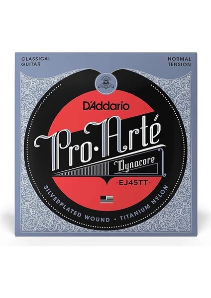 D'addario EJ45TT Klasik Gitar Tel Seti, Pro-Arte,dynacore, Titanium fiyatları