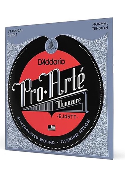 D'addario EJ45TT Klasik Gitar Tel Seti, Pro-Arte,dynacore, Titanium