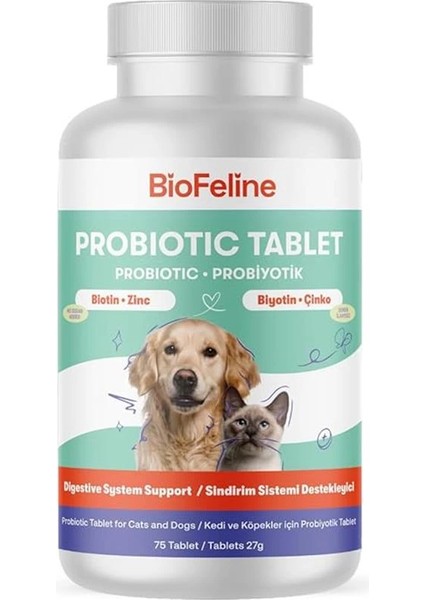 Tablet Probiyotik Kedi ve Köpek 25 Tablet