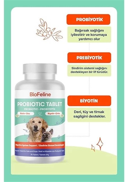 Tablet Probiyotik Kedi ve Köpek 25 Tablet modelleri