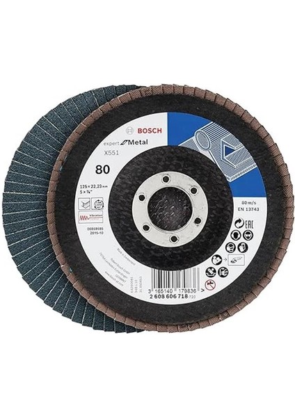 Professional 3 Adet Flap Disk Seti X551 Expert For Metal Çelik ve Paslanmaz Çelik Taşlama fiyatları