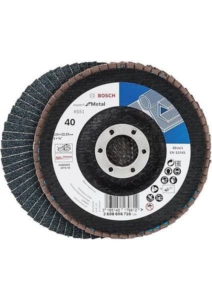 Professional 3 Adet Flap Disk Seti X551 Expert For Metal Çelik ve Paslanmaz Çelik Taşlama modelleri