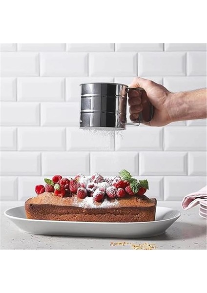 15062 Farina Paslanmaz Metal Un ve Şeker Eleği- Pratik Un Eleği- Paslanmaz Un Eleği 12 cm