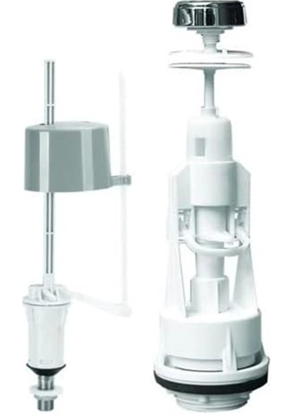 Basmalı Su Tasarruflu Klozet Sifon Rezervuar Iç Takım Seramik