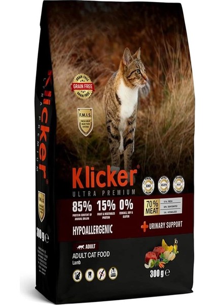 Tahılsız Yetişkin Kedi Maması Kuzulu 300GR