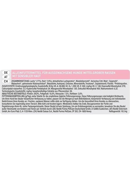 Medium Somonlu Kuru Köpek Maması, Yetişkin, 14 kg + 2.5 kg Hediye