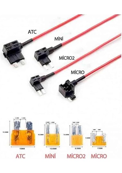 Viofo Fuse Tap Sigorta Kutusu Bağlantı Aparatı 4lü