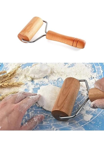 Mini Merdane,hamur Silindiri,hamur Açmak Için Pratik Mini Merdane,pizza,börek,hamur