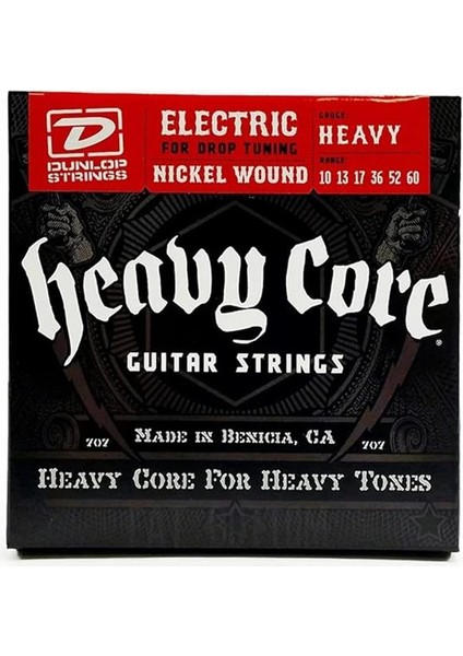 Dunlop DHCN1060 Heavy 6 Elektro Gitar Teli (10-60)